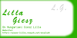 lilla giesz business card